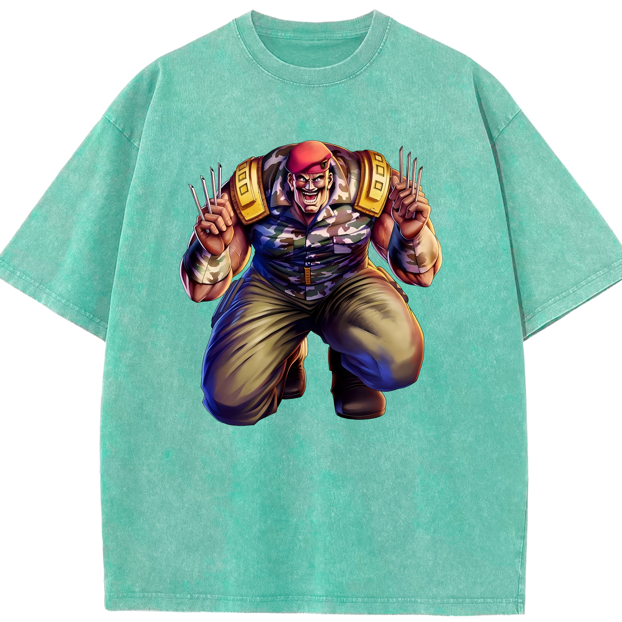 （画像用） 北斗の拳 Fist of the North Star 綿100% ヴィンテージ風 半袖Tシャツ（フロントプリント）